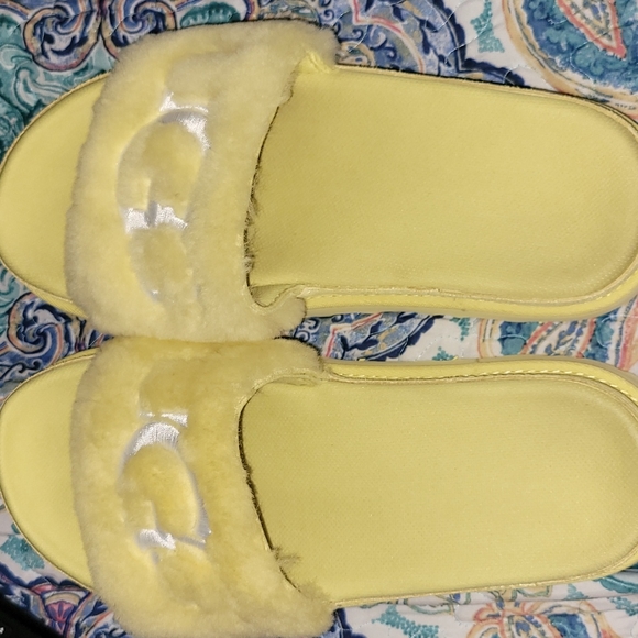 UGG Laton Fur Slide ♥ Brand New Size 8 - Picture 4 of 7